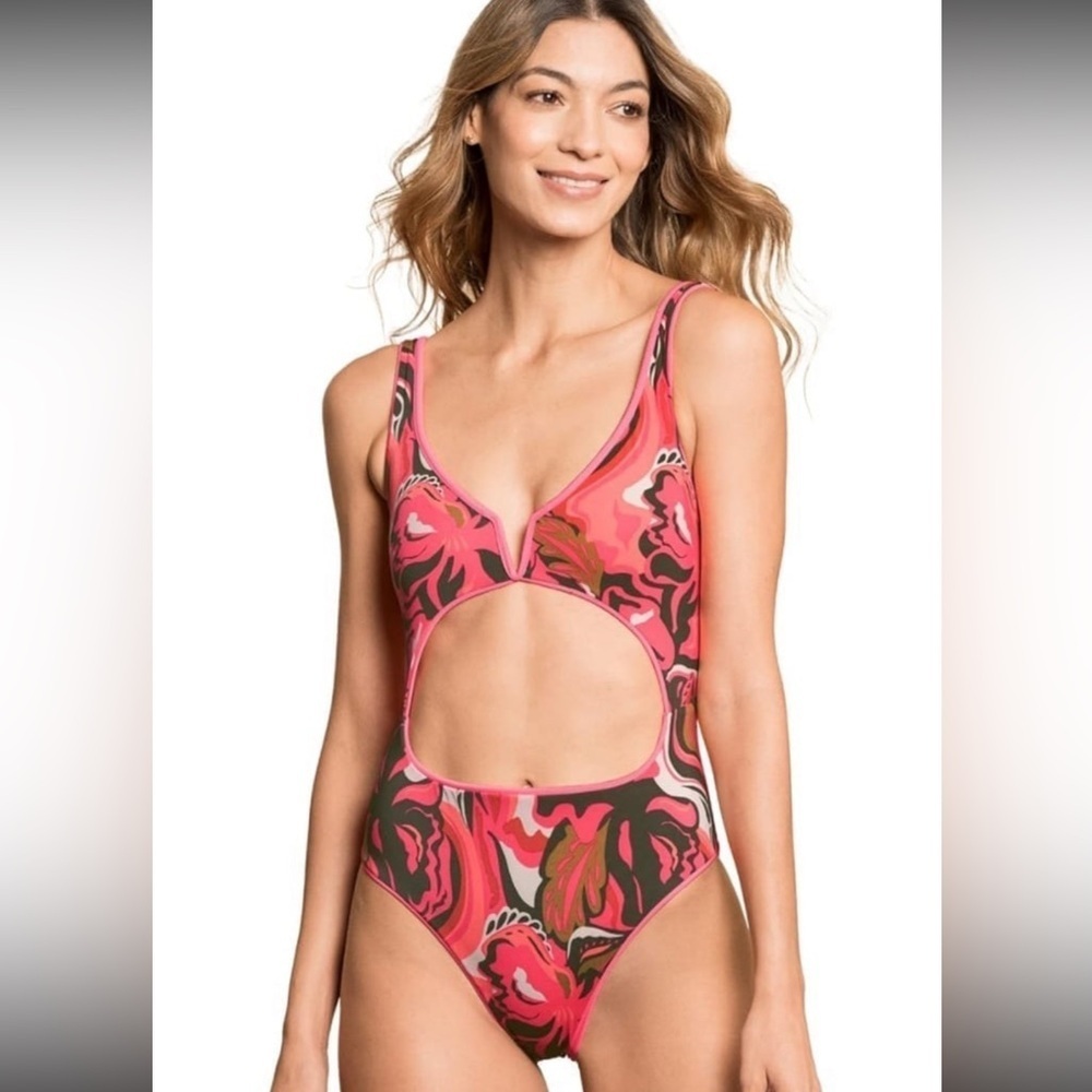 Maaji Women's  Reversible Cheeky Cut U Wire One Piece Swimsuit NWT size M